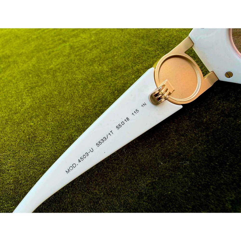 Versace VE4503U Oval Sunglasses – Milk White & Pink Mirror Gold - FULL INCLUSION - Picture 7 of 8